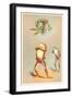 Acrobatic Frog-null-Framed Art Print