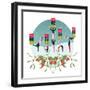 Acrobatic Parcel Delivery-Claire Huntley-Framed Giclee Print