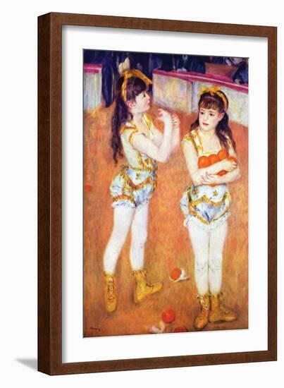 Acrobats at the Cirque Fernando, 1879-Pierre-Auguste Renoir-Framed Art Print