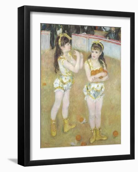 Acrobats at the Cirque Fernando, Francisca and Angelina Wartenberg, 1879-Pierre Auguste Renoir-Framed Giclee Print