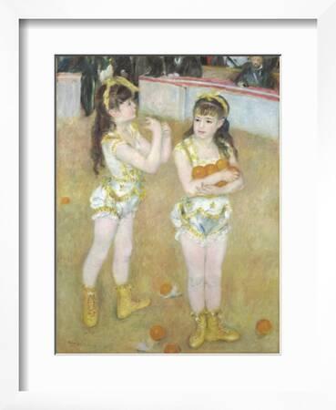 Renoir Acrobats At The Cirque Fernando Canvas Art Print Poster