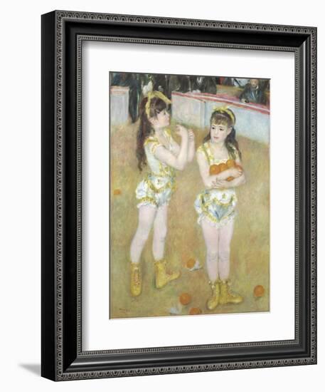 Acrobats at the Cirque Fernando, Francisca and Angelina Wartenberg, 1879-Pierre Auguste Renoir-Framed Giclee Print