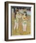 Acrobats at the Cirque Fernando (Francisca and Angelina Wartenberg) by Pierre-Auguste Renoir-Pierre-Auguste Renoir-Framed Giclee Print
