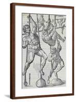 Acrobats from Art of Gymnastics, 16th Century-Girolamo Negri-Framed Giclee Print