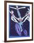 Acrobats on a Bicycle-Leslie Xuereb-Framed Giclee Print