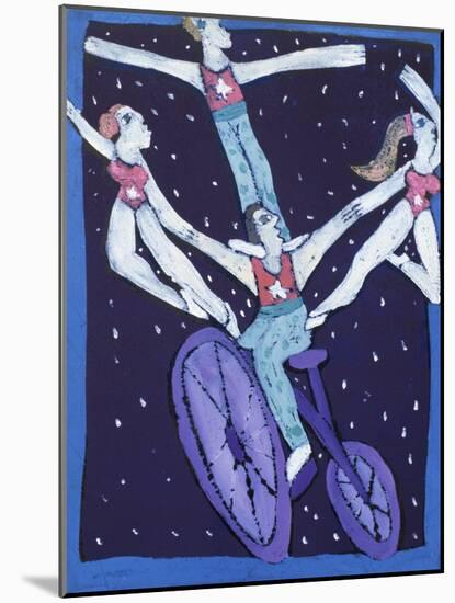 Acrobats on a Bicycle-Leslie Xuereb-Mounted Giclee Print