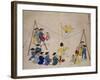 Acrobats on a Tightrope-Kim Junkeun-Framed Giclee Print