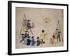 Acrobats on a Tightrope-Kim Junkeun-Framed Giclee Print