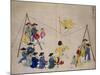 Acrobats on a Tightrope-Kim Junkeun-Mounted Giclee Print