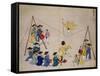 Acrobats on a Tightrope-Kim Junkeun-Framed Stretched Canvas