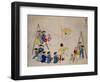 Acrobats on a Tightrope-Kim Junkeun-Framed Premium Giclee Print