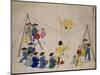 Acrobats on a Tightrope-Kim Junkeun-Mounted Premium Giclee Print