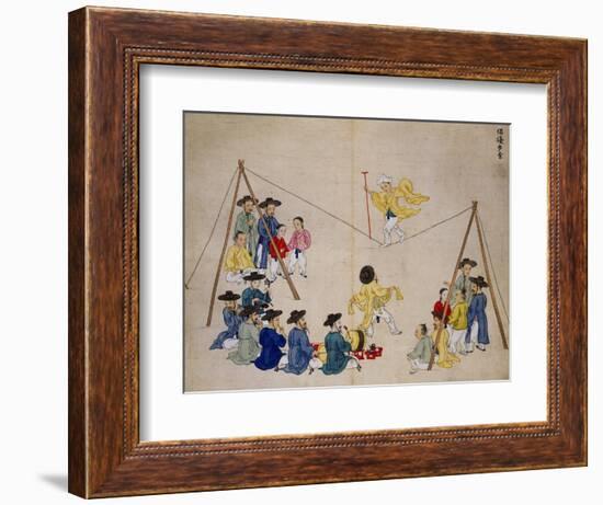 Acrobats on a Tightrope-Kim Junkeun-Framed Giclee Print