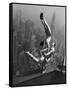 Acrobats Performing on the Empire State Building-null-Framed Stretched Canvas