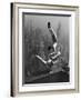 Acrobats Performing on the Empire State Building-null-Framed Photographic Print