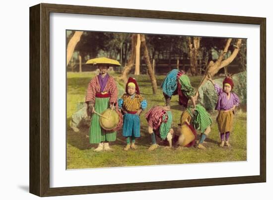 Acrobats-null-Framed Art Print