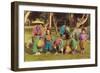 Acrobats-null-Framed Art Print