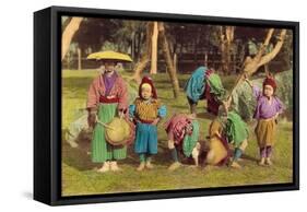 Acrobats-null-Framed Stretched Canvas