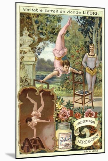 Acrobats-null-Mounted Giclee Print