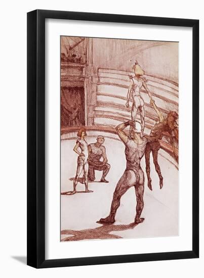 Acrobats-Henri de Toulouse-Lautrec-Framed Giclee Print