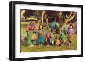 Acrobats-null-Framed Art Print