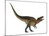 Acrocanthosaurus Dinosaur on White Background-Stocktrek Images-Mounted Art Print