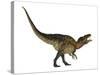 Acrocanthosaurus Dinosaur on White Background-Stocktrek Images-Stretched Canvas