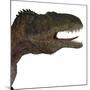 Acrocanthosaurus Portrait on White Background-Stocktrek Images-Mounted Art Print