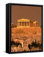 Acropolis and Parthenon from Filopappou Hill, Athens, Greece-Anders Blomqvist-Framed Stretched Canvas