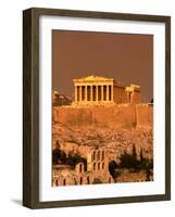 Acropolis and Parthenon from Filopappou Hill, Athens, Greece-Anders Blomqvist-Framed Photographic Print