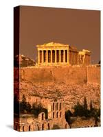 Acropolis and Parthenon from Filopappou Hill, Athens, Greece-Anders Blomqvist-Stretched Canvas