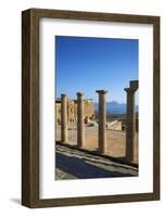 Acropolis, Lindos, Rhodes, Dodecanese, Greek Islands, Greece, Europe-Tuul-Framed Photographic Print