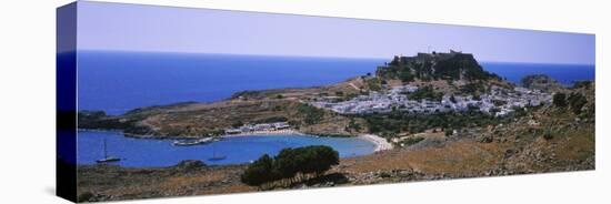 Acropolis, Lindos, Rhodes, Greece-null-Stretched Canvas