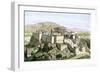 Acropolis of Ancient Athens, Crowned by the Parthenon and a Statue of Athena-null-Framed Giclee Print