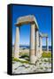 Acropolis of Lindos, Rhodes, Dodecanese Islands, Greek Islands, Greece, Europe-Michael Runkel-Framed Stretched Canvas