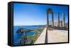 Acropolis of Lindos, Rhodes, Dodecanese Islands, Greek Islands, Greece, Europe-Michael Runkel-Framed Stretched Canvas