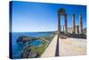 Acropolis of Lindos, Rhodes, Dodecanese Islands, Greek Islands, Greece, Europe-Michael Runkel-Stretched Canvas