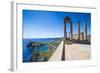 Acropolis of Lindos, Rhodes, Dodecanese Islands, Greek Islands, Greece, Europe-Michael Runkel-Framed Photographic Print