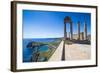 Acropolis of Lindos, Rhodes, Dodecanese Islands, Greek Islands, Greece, Europe-Michael Runkel-Framed Photographic Print