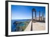 Acropolis of Lindos, Rhodes, Dodecanese Islands, Greek Islands, Greece, Europe-Michael Runkel-Framed Photographic Print