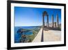 Acropolis of Lindos, Rhodes, Dodecanese Islands, Greek Islands, Greece, Europe-Michael Runkel-Framed Photographic Print