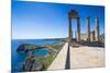 Acropolis of Lindos, Rhodes, Dodecanese Islands, Greek Islands, Greece, Europe-Michael Runkel-Mounted Photographic Print