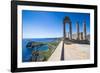 Acropolis of Lindos, Rhodes, Dodecanese Islands, Greek Islands, Greece, Europe-Michael Runkel-Framed Photographic Print