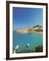 Acropolis Overlooking Bay, Lindos, Rhodes, Dodecanese, Greek Islands, Greece, Europe-Sakis Papadopoulos-Framed Photographic Print