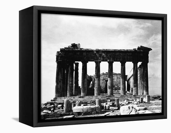 Acropolis, Parthenon, East Side, Athens, Greece-null-Framed Stretched Canvas