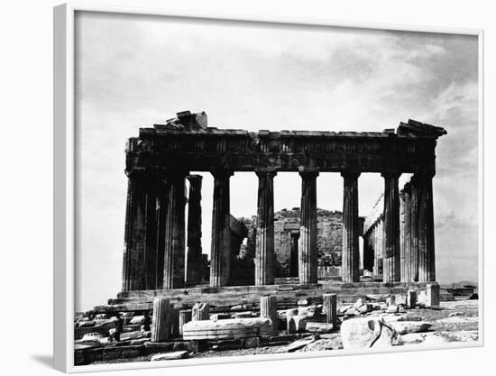 Acropolis, Parthenon, East Side, Athens, Greece-null-Framed Photographic Print
