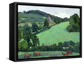 Across Bolham Water-Robert Polhill Bevan-Framed Stretched Canvas