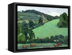 Across Bolham Water-Robert Polhill Bevan-Framed Stretched Canvas