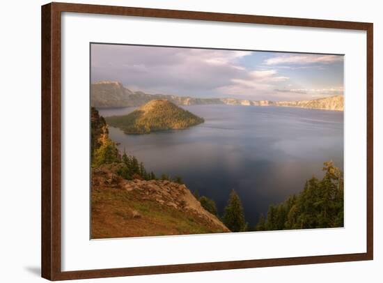 Across Crater Lake-Vincent James-Framed Photographic Print