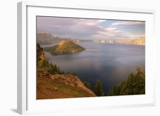 Across Crater Lake-Vincent James-Framed Photographic Print